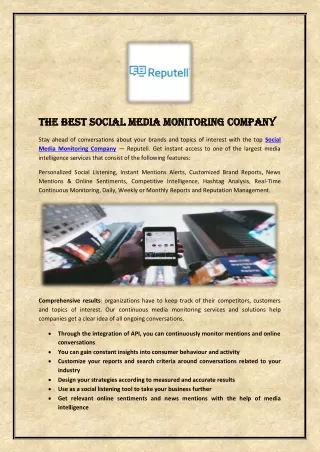 The Best Social Media Monitoring Company