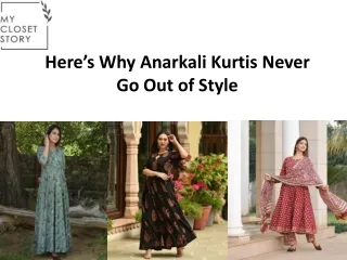 Here’s Why Anarkali Kurtis Never Go Out of Style
