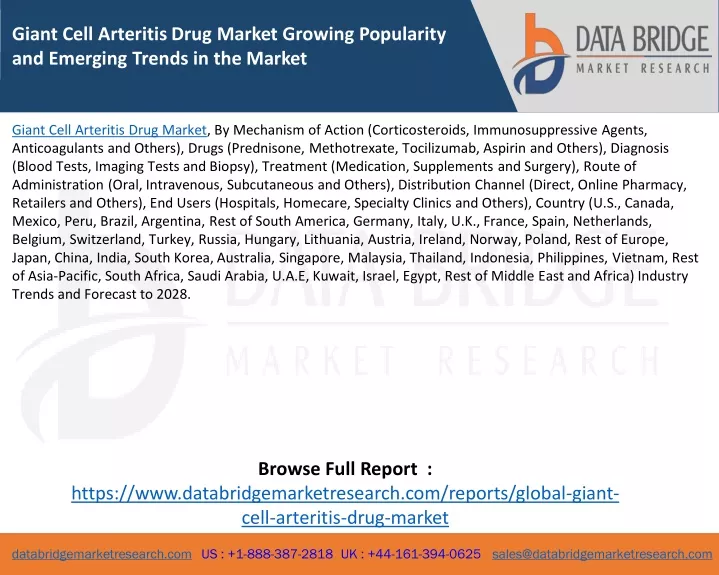 giant cell arteritis drug market growing