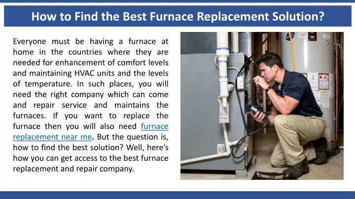 how to find the best furnace replacement solution