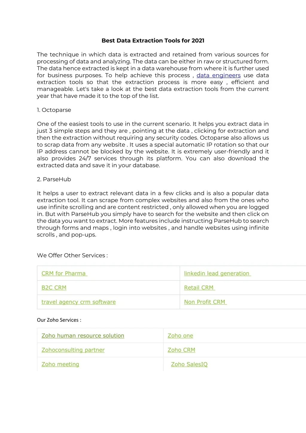 PPT - Best Data Extraction Tools for 2021 PowerPoint Presentation, free ...