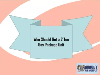 Who Should Get a 2 Ton Gas Package Unit
