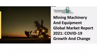 mining machinery and equipment global market