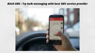 Bulk-SMS: Try bulk messaging with our best service provider