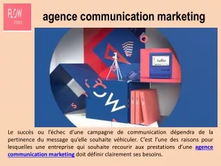 agence communication marketing