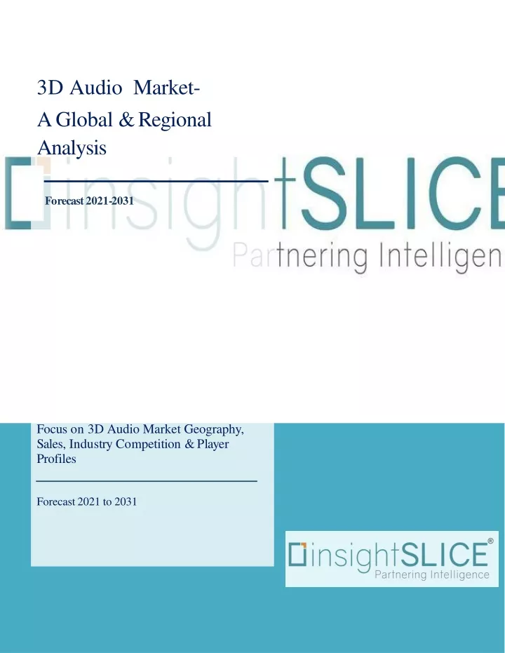 3d audio market