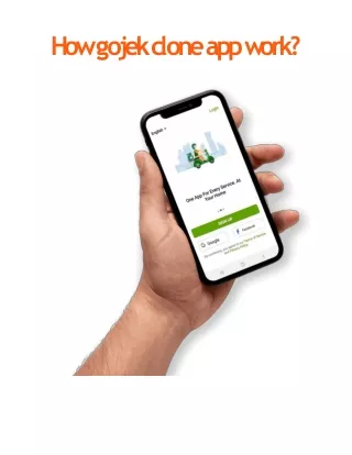 How gojek clone app work?