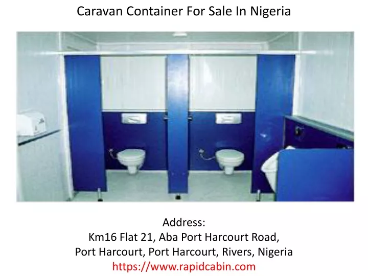 caravan container for sale in nigeria