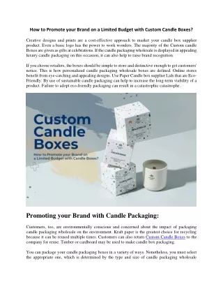 how to promote your brand on a limited budget