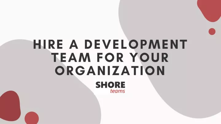 hire a development team for your organization