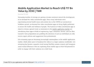 mobile application market to reach