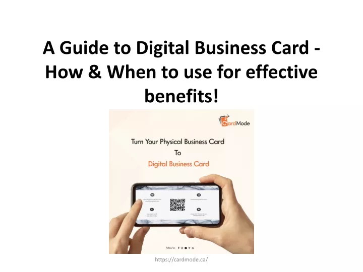 a guide to digital business card how when