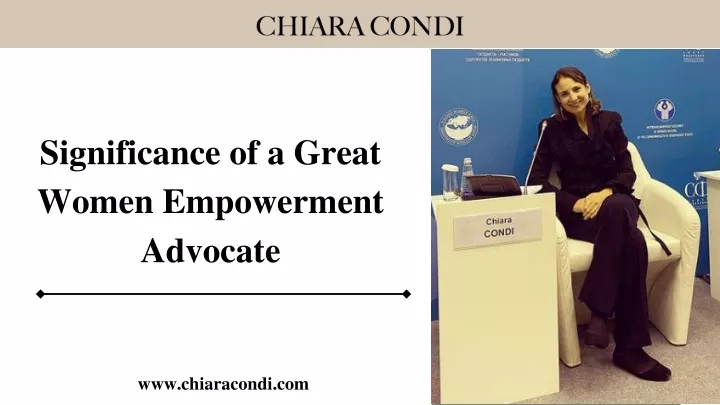 significance of a great women empowerment advocate