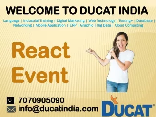 welcome to ducat india