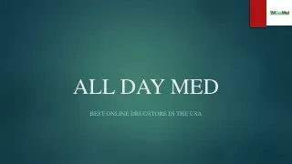 Buy Anti Alcohol Addiction Medicine Online - All Day Med