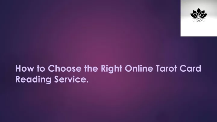 how to choose the right online tarot card reading