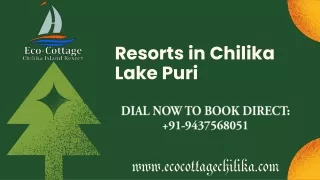 resorts in chilika lake puri