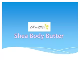 Shea Body Butter