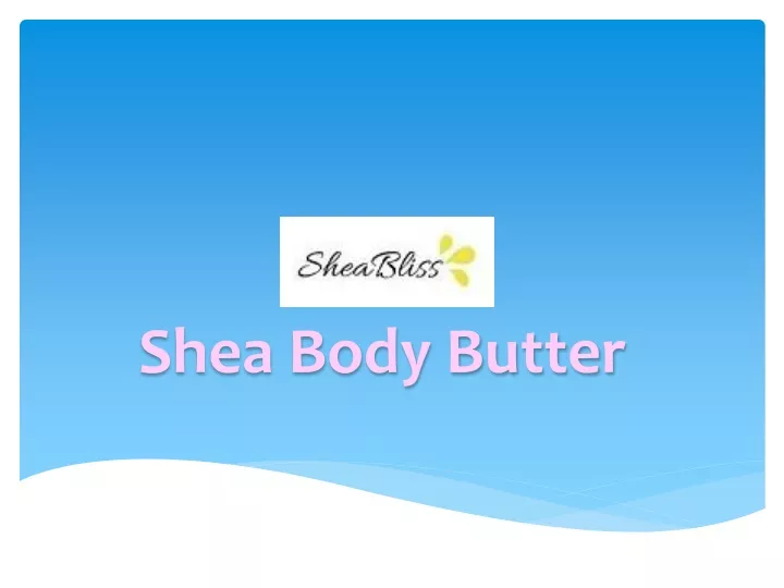 shea body butter