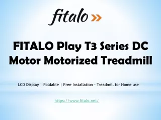 Treadmill for Home Use - Fitalo Play T3 Pro Treadmill