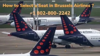 how to select a seat in brussels airlines