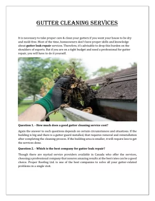 Guttering Replacement Service In Coquitlam | Proper Roofing