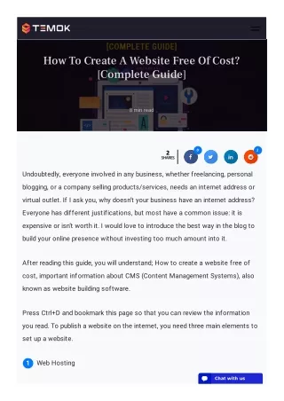how to create a website free of cost complete