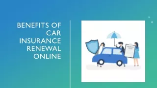 car insurance renewal with multiple benefits