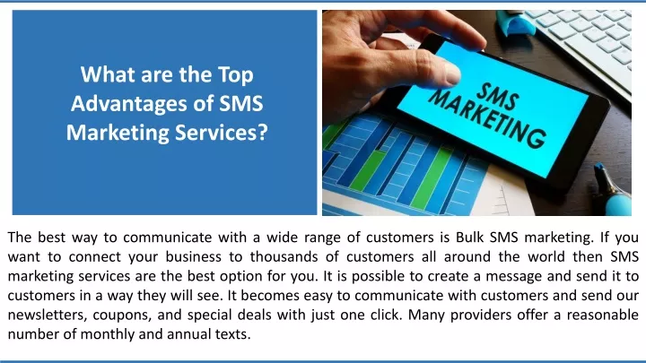 what are the top advantages of sms marketing