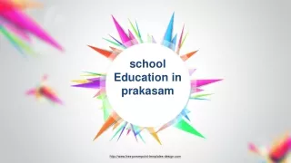 school education in prakasam