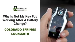Why Is Not My Key Fob Working After A Battery Change?