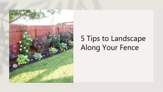 5 Tips to Landscape Along Your Fence