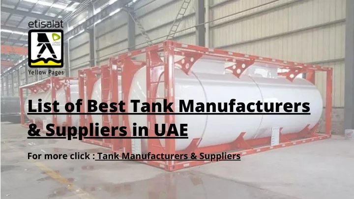 list of best tank manufacturers suppliers in uae