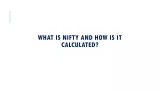 What is Nifty and How is it Priced?