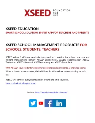 XSEED Education - School Management