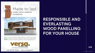 responsible and everlasting wood panelling