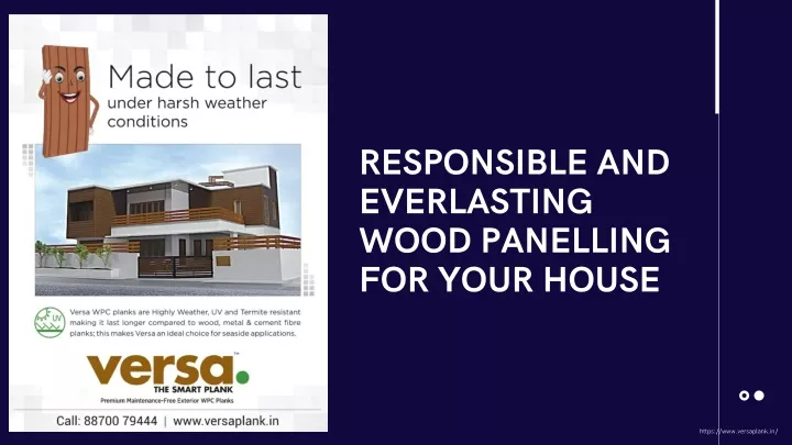 responsible and everlasting wood panelling