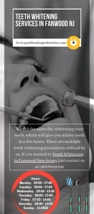 Teeth Whitening Services In Fanwood NJ