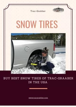 Buy Best Snow Tires Of  Trac-Graaber in the USA
