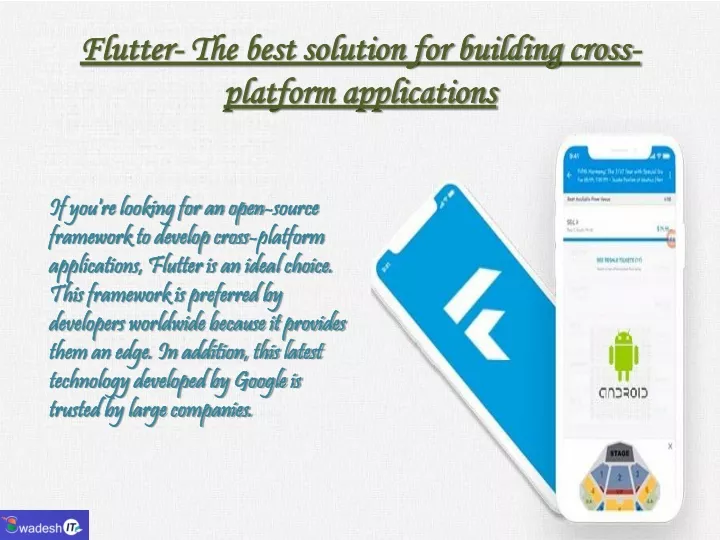 flutter the best solution for building cross