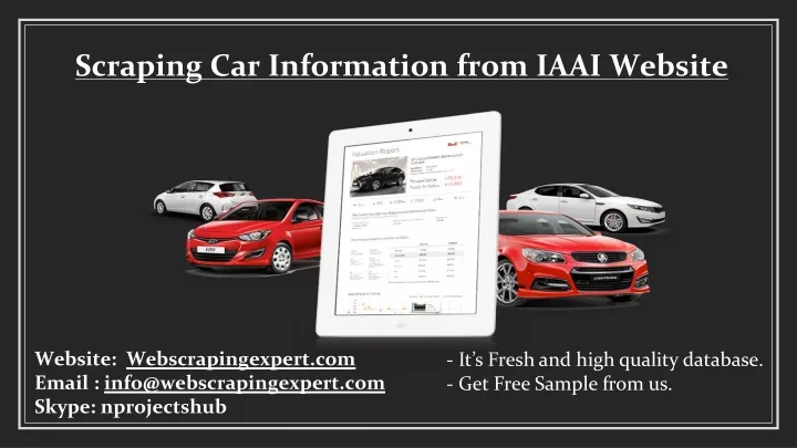 scraping car information from iaai website