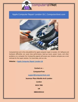 Apple Computer Repair London Uk | Computeritnet.com