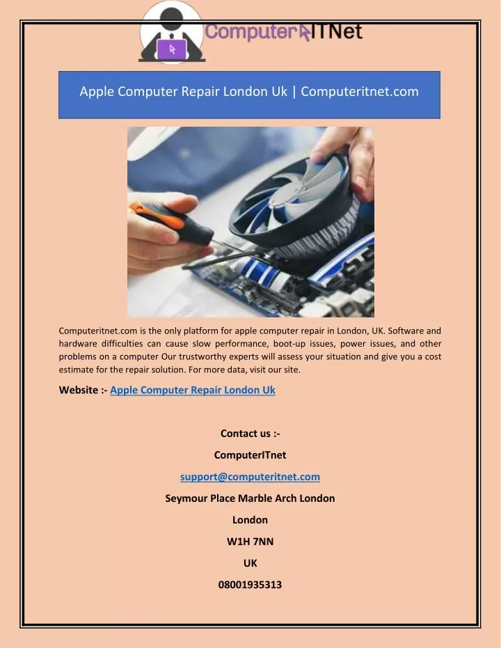 apple computer repair london uk computeritnet com
