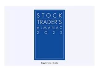 [DOWNLOAD] Stock Trader's Almanac 2022 Full