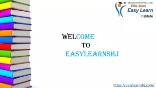 wel come to easylearnshj