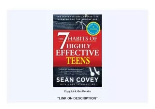 [DOWNLOAD] The 7 Habits of Highly Effective Teens Full