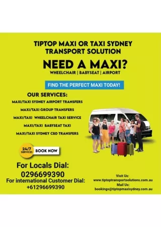 Hire Maxi Van in Sydney | Cabs Booking Sydney