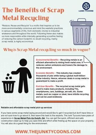 The Benefits of Scrap Metal Recycling