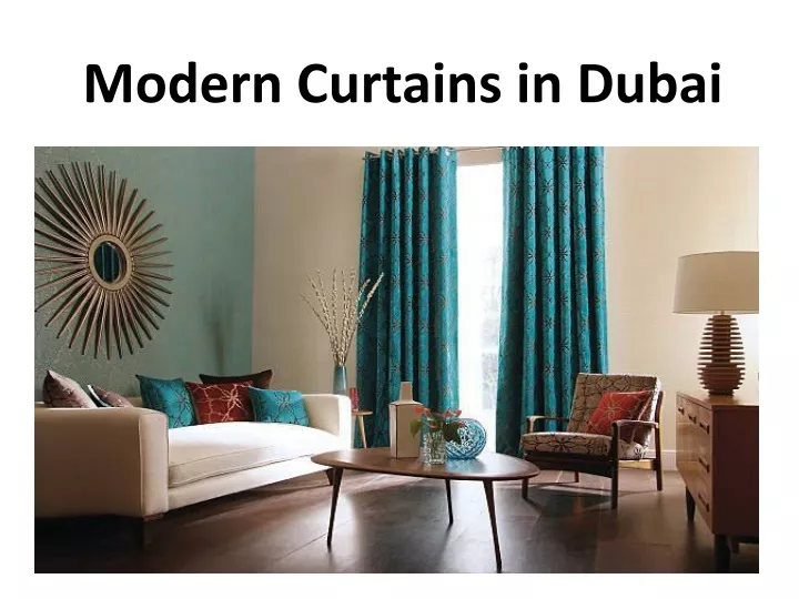 modern curtains in dubai