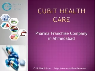 Cubit Healthcare  Pharma Franchise Company In India